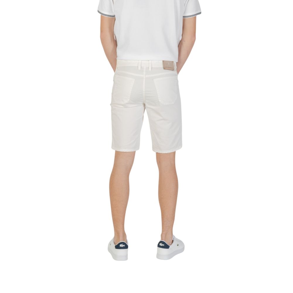 Jeckerson JAYDEN Bermuda Shorts en Coton Blanc