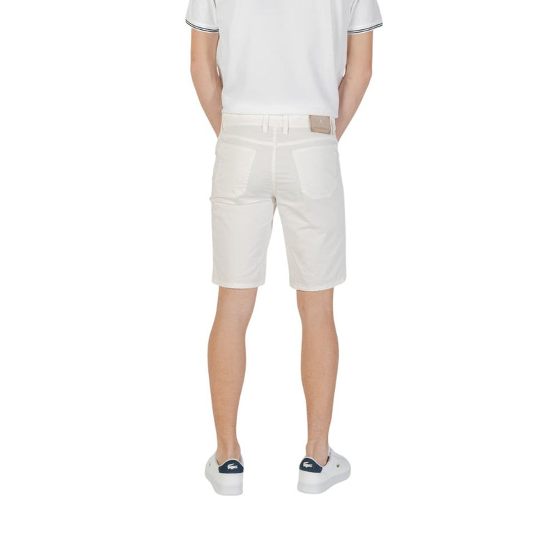 Jeckerson JAYDEN Bermuda Shorts en Coton Blanc