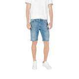 Jeckerson JAYDEN Bermuda Shorts en Coton Bleu Clair