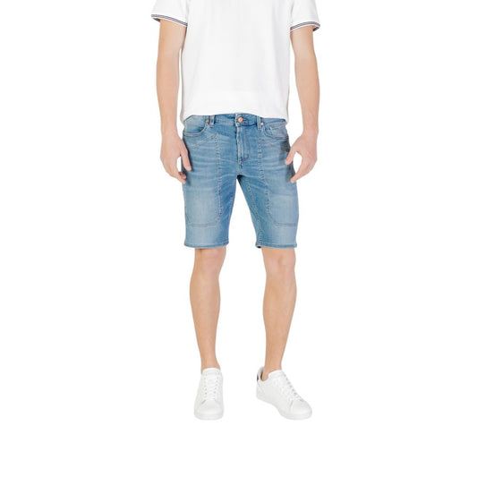 Short Bermuda en coton bleu clair de Jeckerson