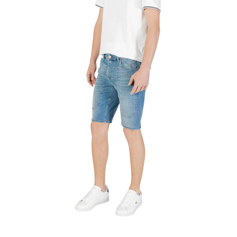 Jeckerson JAYDEN Bermuda Shorts en Coton Bleu Clair