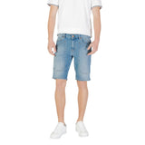 Jeckerson JAYDEN Bermuda Shorts en Coton Bleu Clair