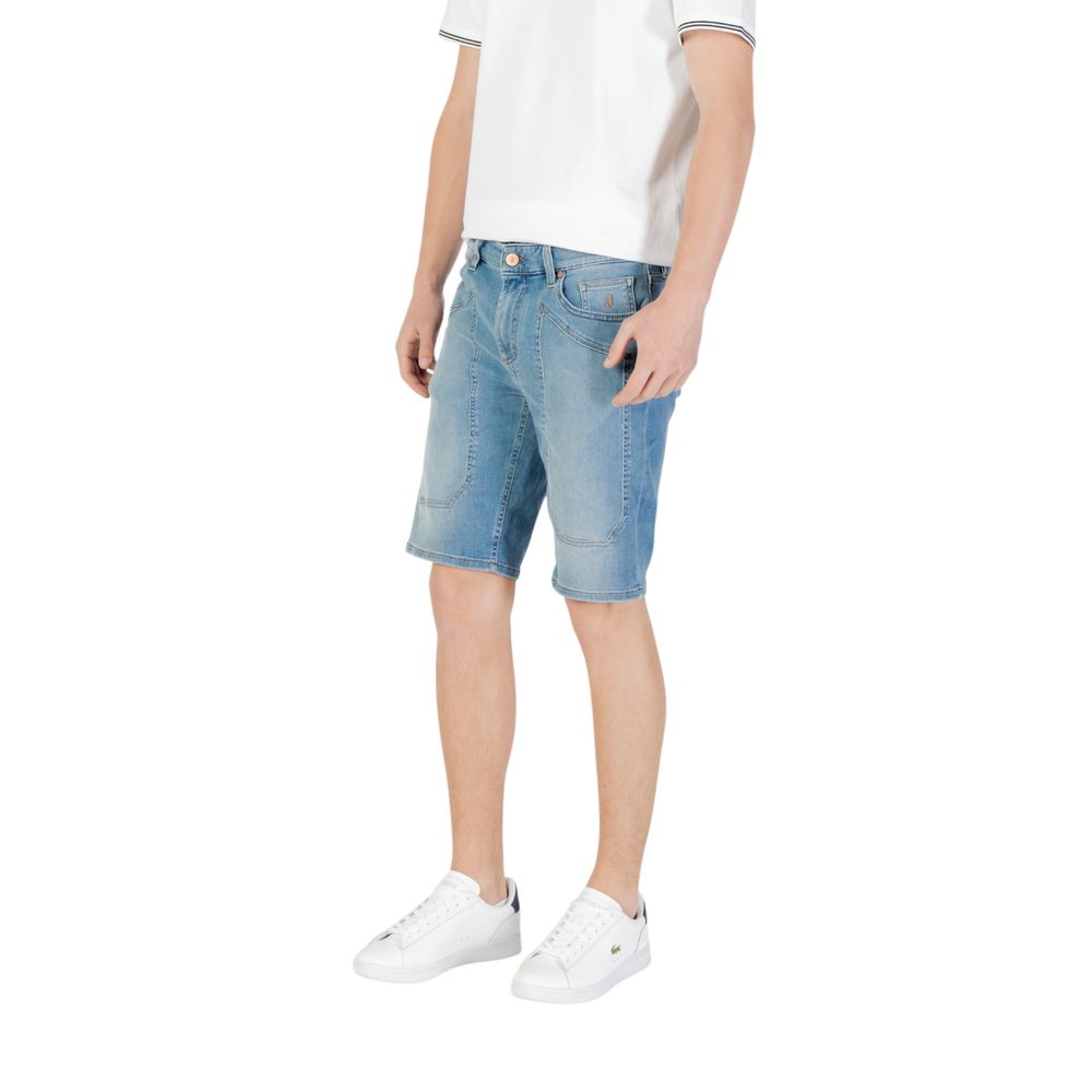 Jeckerson JAYDEN Bermuda Shorts en Coton Bleu Clair