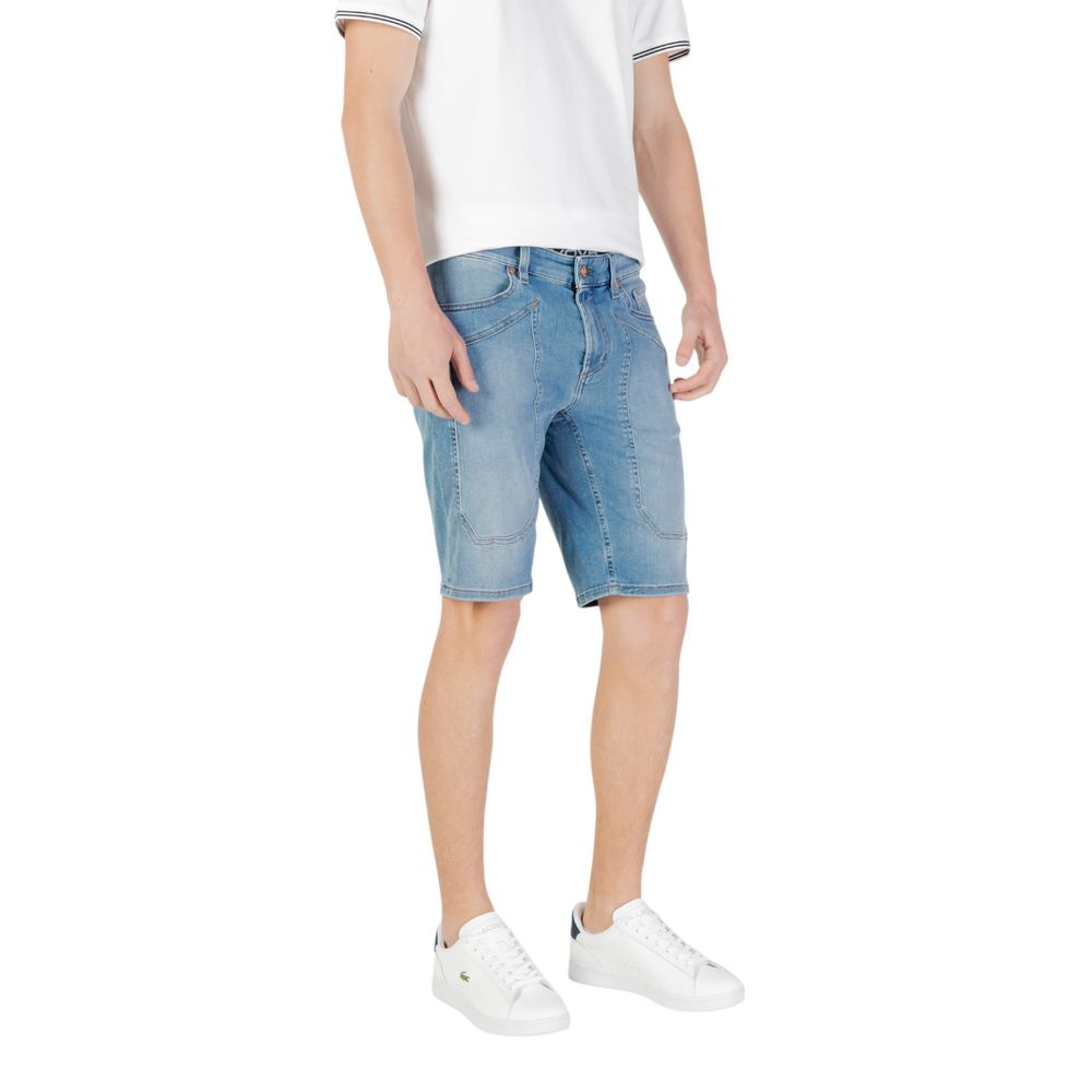 Short Bermuda en coton bleu clair de Jeckerson