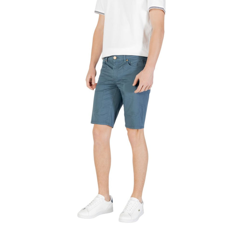 Jeckerson JAYDEN Bermuda Shorts en Coton Bleu