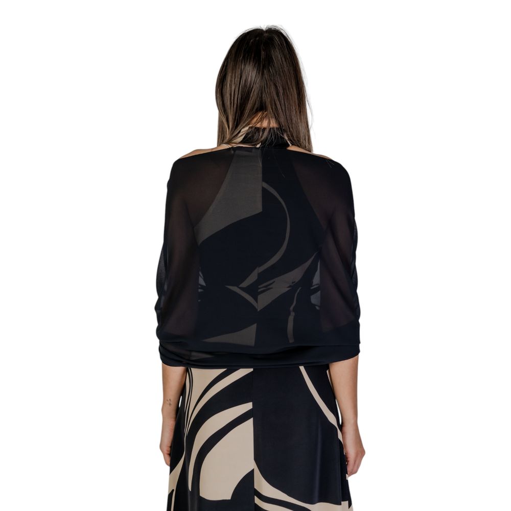 Rinascimento Black Polyester Scarf - Elegant Accessory for Women