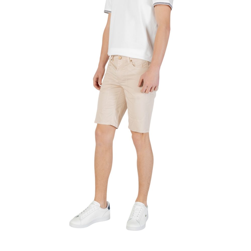 Jeckerson JAYDEN Bermuda Shorts Beige en Coton