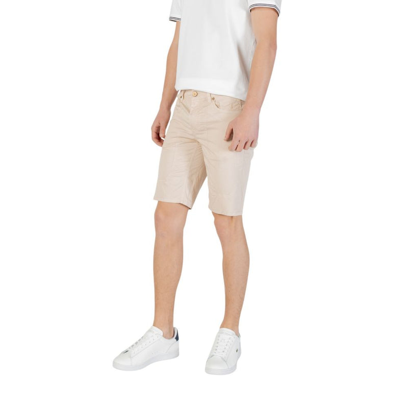 Jeckerson JAYDEN Bermuda Shorts Beige en Coton