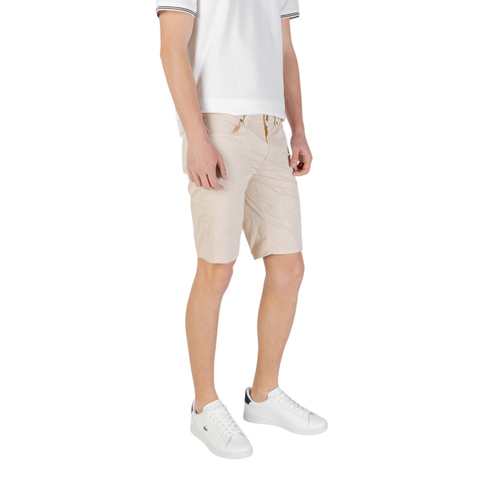 Jeckerson JAYDEN Bermuda Shorts Beige en Coton