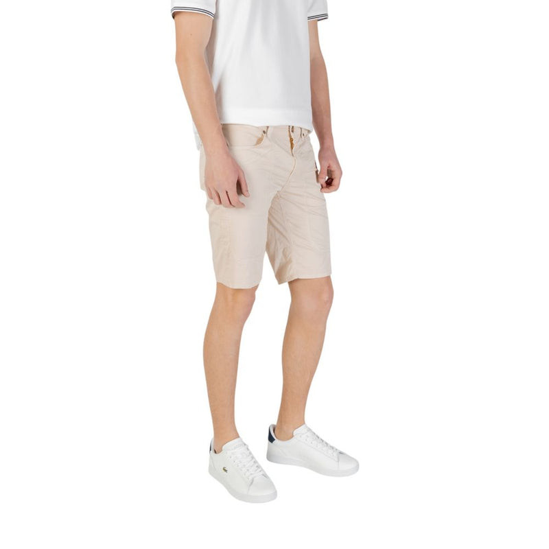 Jeckerson JAYDEN Bermuda Shorts Beige en Coton