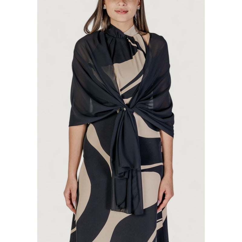 Rinascimento Black Polyester Scarf - Elegant Accessory for Women