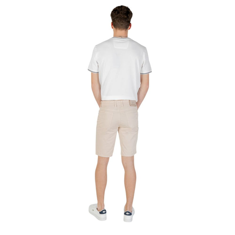 Jeckerson JAYDEN Bermuda Shorts Beige en Coton