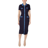 Robe Longue en Viscose Bleue Morgan De Toi pour Femmes