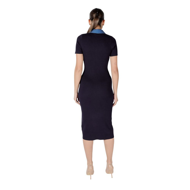 Robe Longue en Viscose Bleue Morgan De Toi pour Femmes