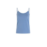 Morgan De Toi Blue Cotton Tank Top - Essential Women's Wear