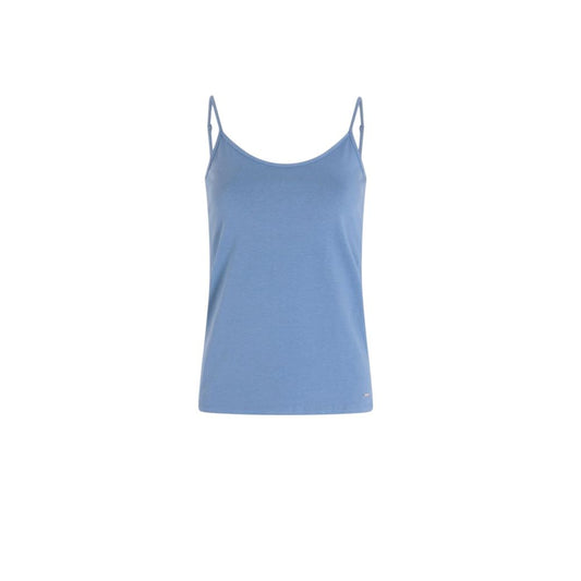 Morgan De Toi Blue Cotton Tank Top