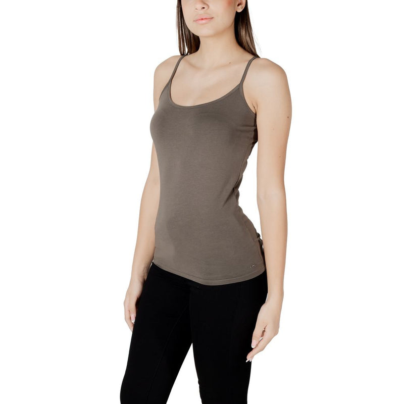 Morgan De Toi 242-BASIC Débardeur Vert - Indispensable de Votre Garde-Robe
