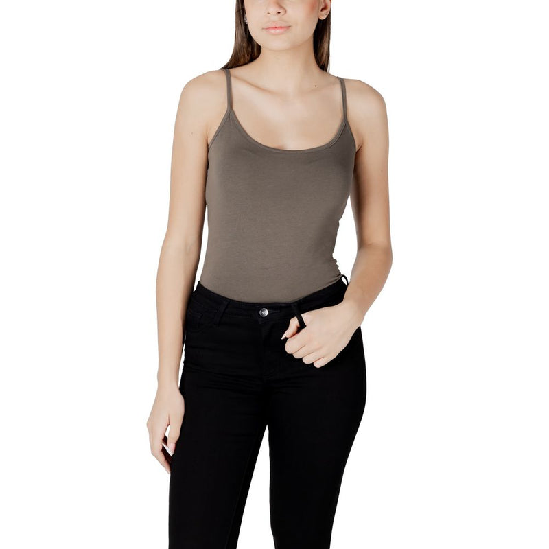 Morgan De Toi 242-BASIC Débardeur Vert - Indispensable de Votre Garde-Robe