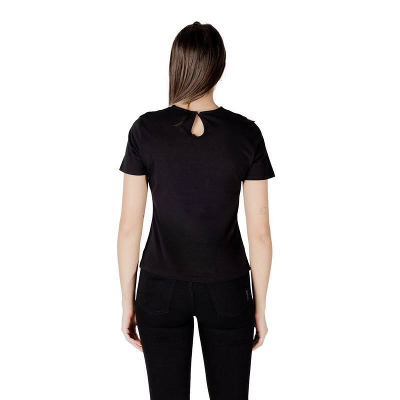 Morgan De Toi Black Cotton T-Shirt - Chic and Versatile