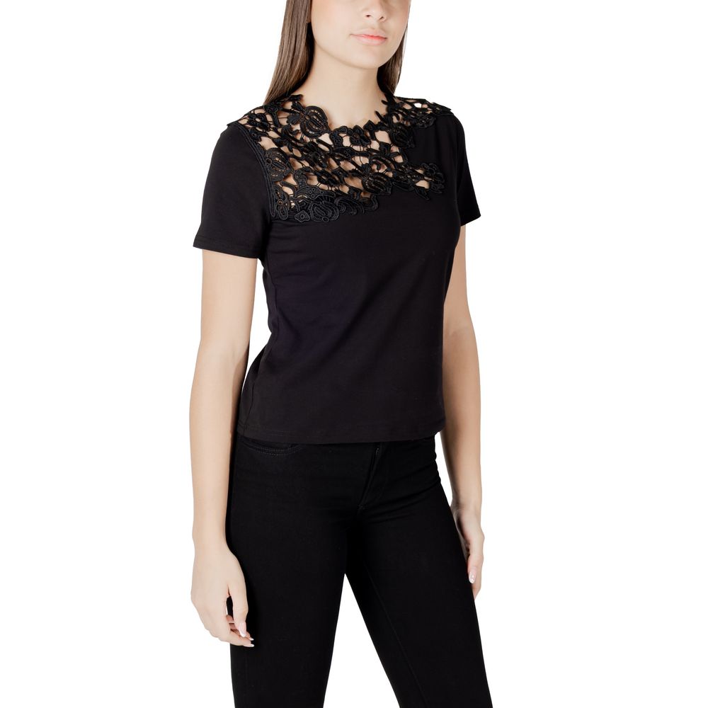 Morgan De Toi T-Shirt Noir en Coton - Élégant et Polyvalent