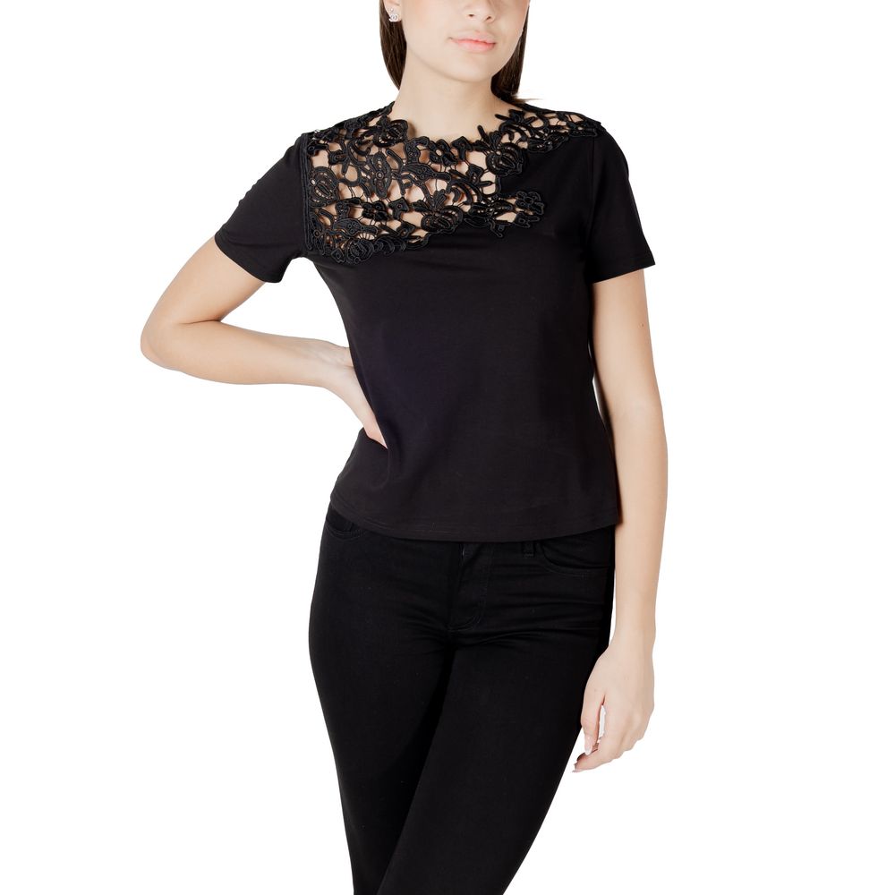 Morgan De Toi T-Shirt Noir en Coton - Élégant et Polyvalent