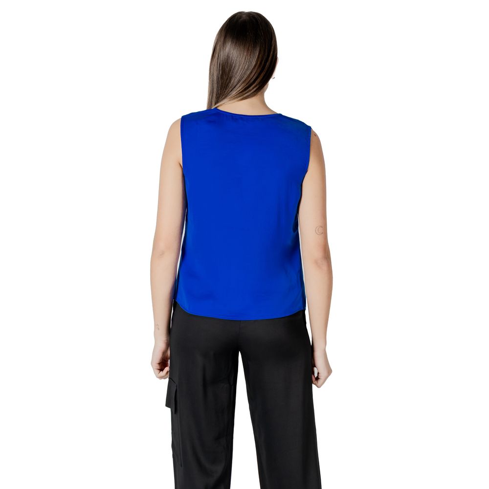 Morgan De Toi Blue Polyester Tank Top