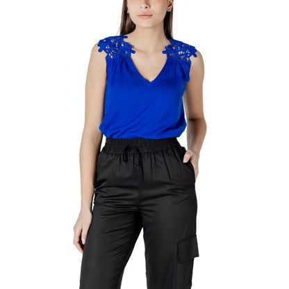 Morgan De Toi Blue Polyester Tank Top