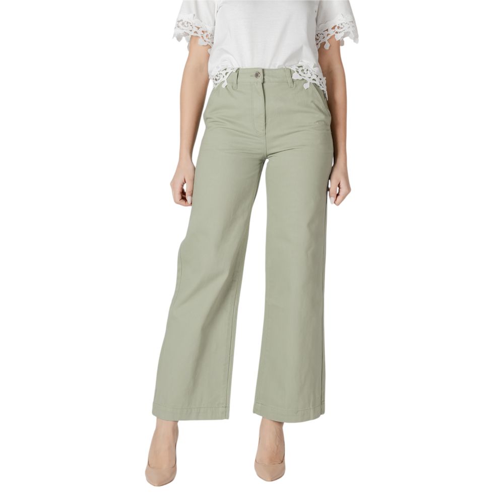 Morgan De Toi Jean Relaxed Fit en Coton Vert