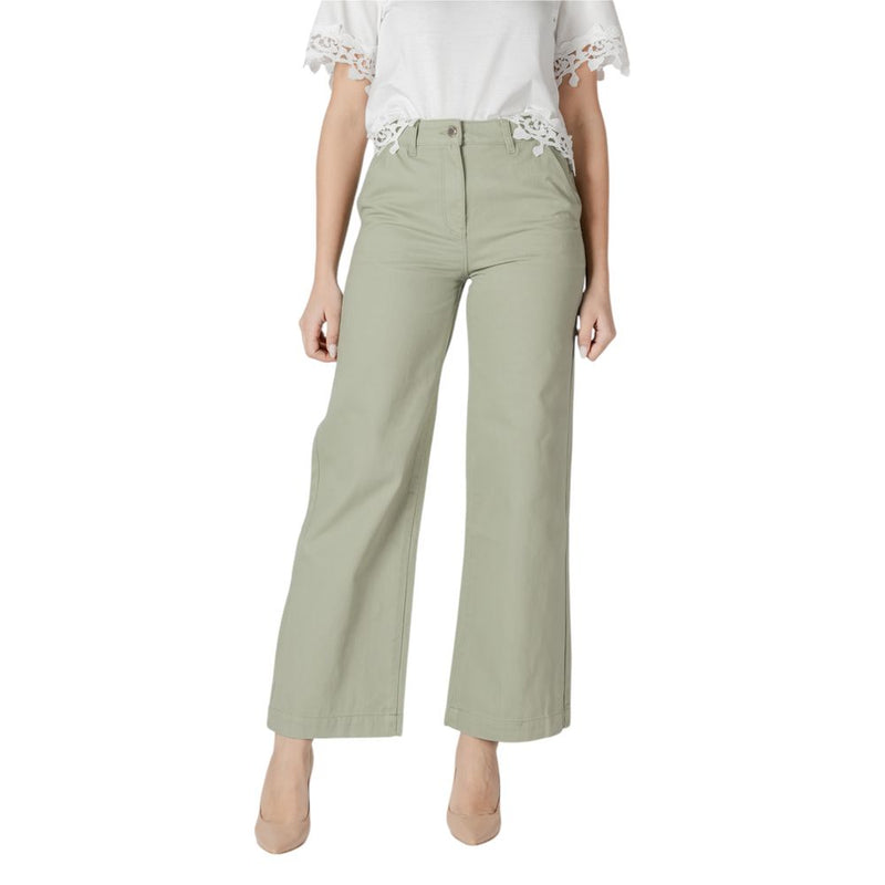 Morgan De Toi Jean Relaxed Fit en Coton Vert