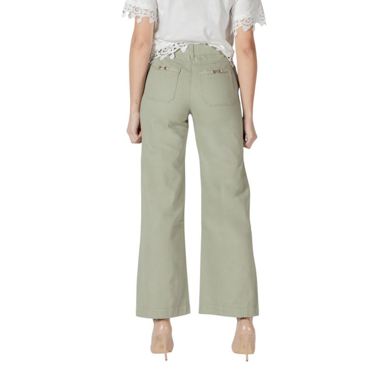 Morgan De Toi Jean Relaxed Fit en Coton Vert