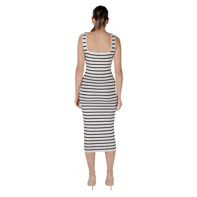 Robe Longue Beige en Viscose Morgan De Toi pour Femmes