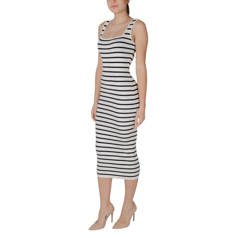 Robe Longue Beige en Viscose Morgan De Toi pour Femmes