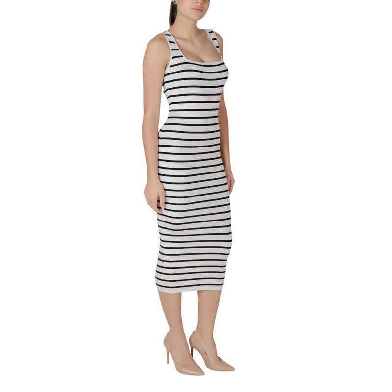 Robe Longue Beige en Viscose Morgan De Toi pour Femmes