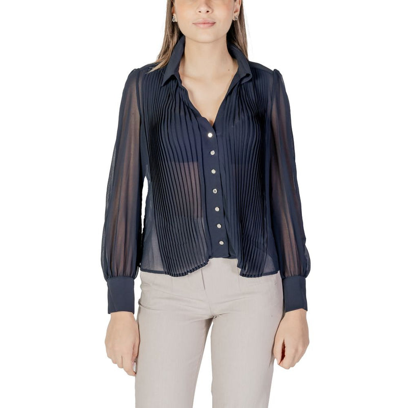 Morgan De Toi Blouse Longue en Polyester Bleu pour Femmes - Élégante et Durable
