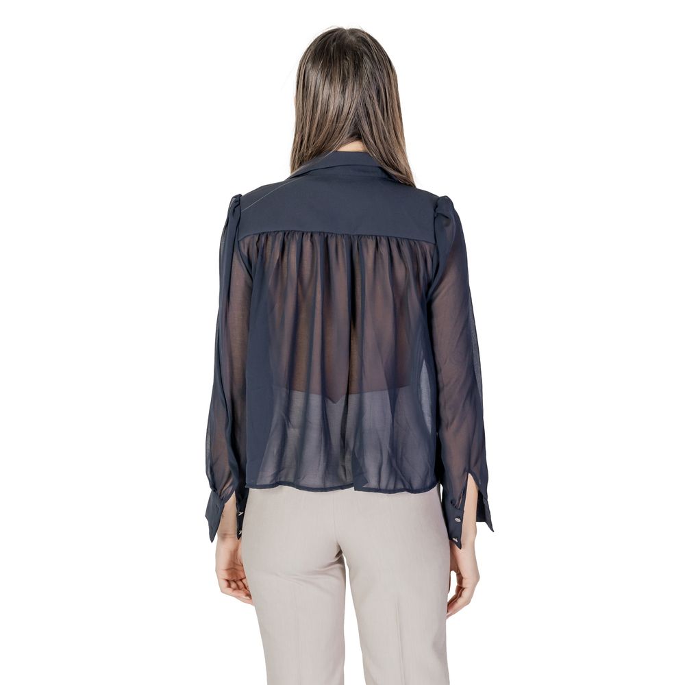 Morgan De Toi Blouse Longue en Polyester Bleu pour Femmes - Élégante et Durable