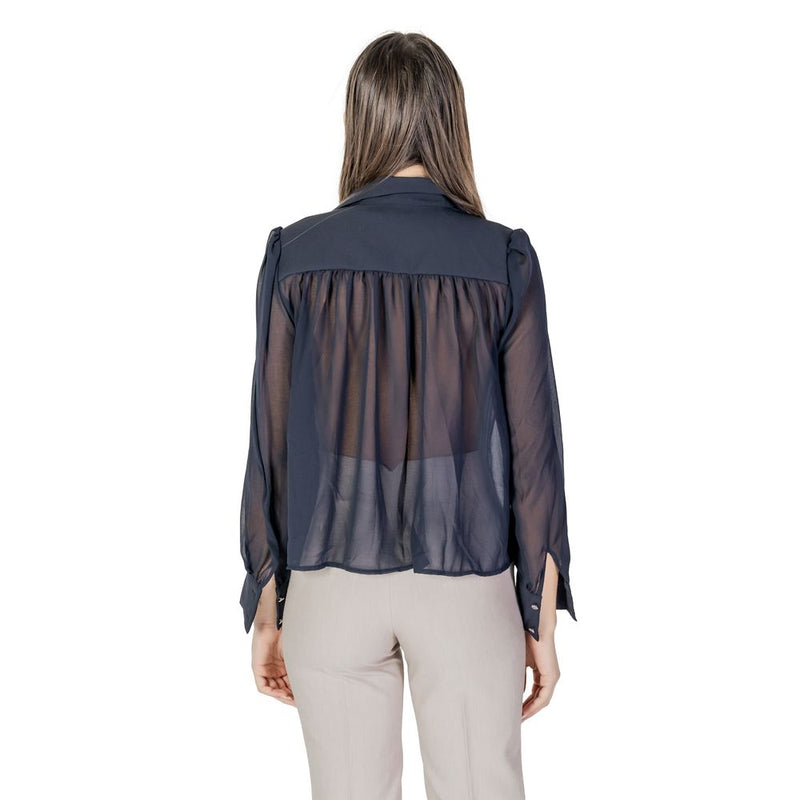 Morgan De Toi Blouse Longue en Polyester Bleu pour Femmes - Élégante et Durable