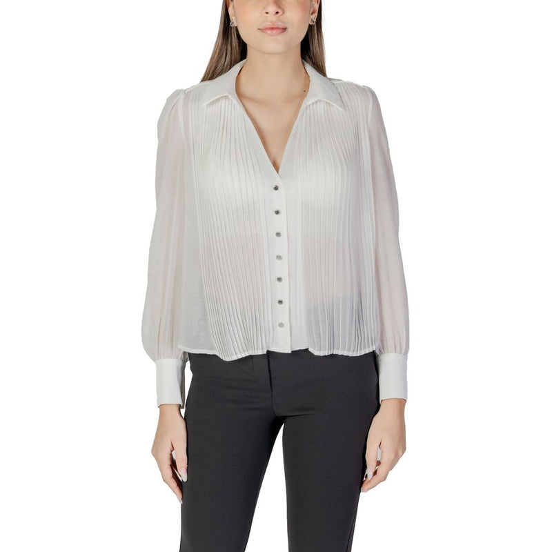 Morgan De Toi Blouse Blanche en Polyester - Élégante et Polyvalente