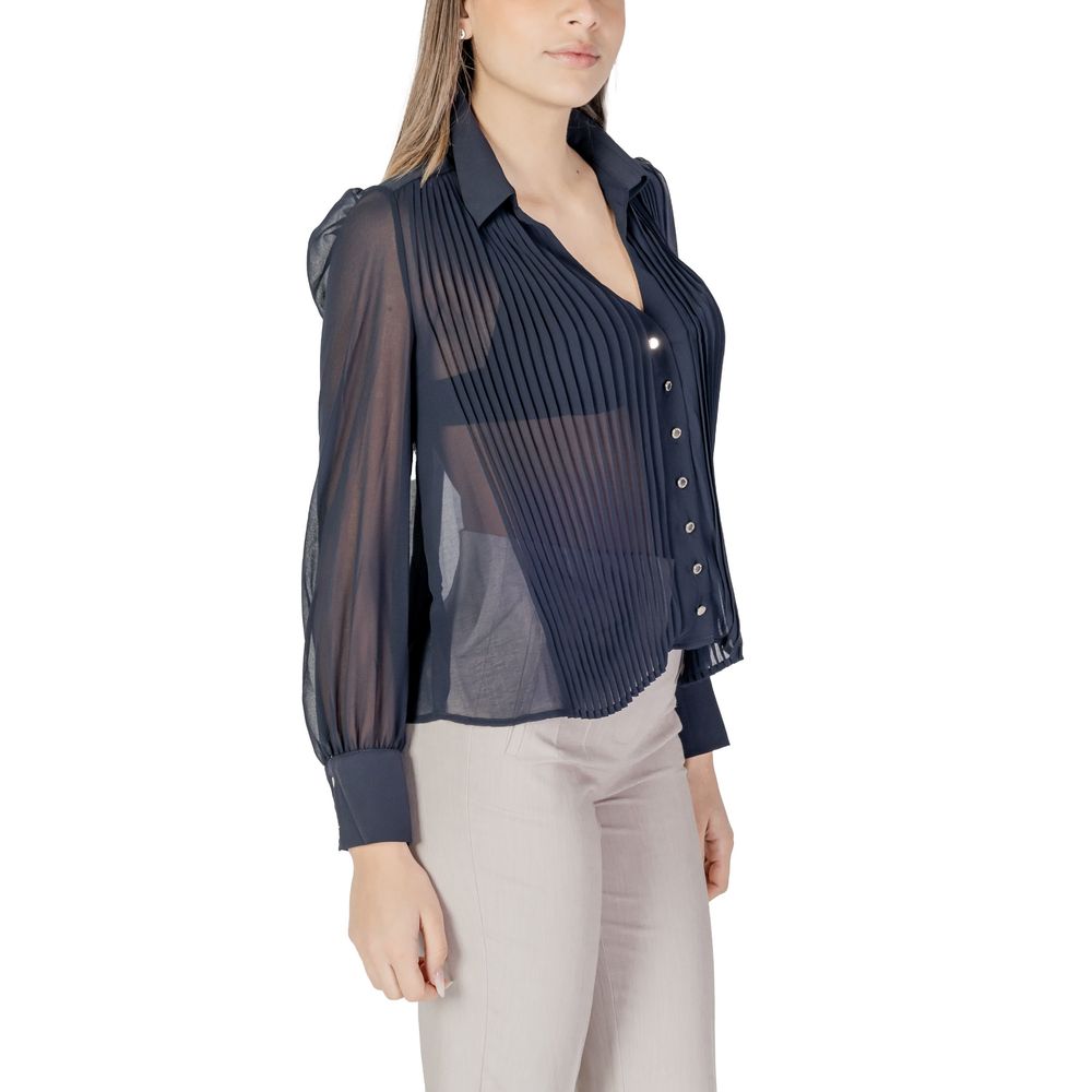 Morgan De Toi Blouse Longue en Polyester Bleu pour Femmes - Élégante et Durable