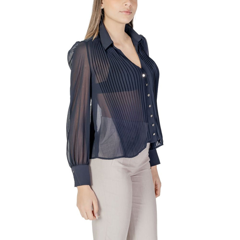 Morgan De Toi Blouse Longue en Polyester Bleu pour Femmes - Élégante et Durable