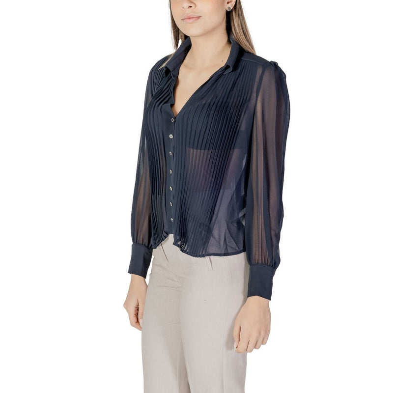 Morgan De Toi Blouse Longue en Polyester Bleu pour Femmes - Élégante et Durable
