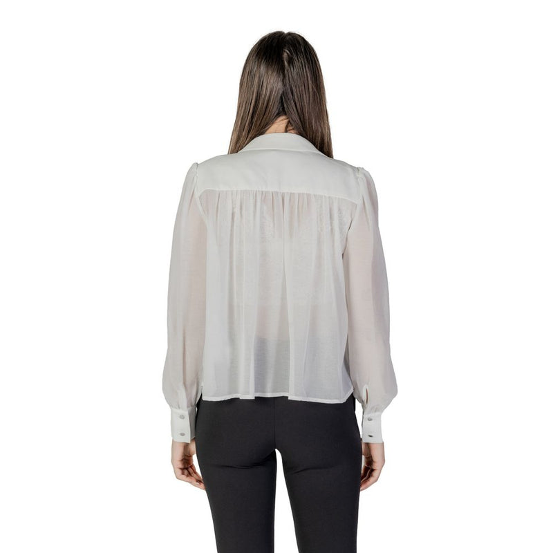 Morgan De Toi Blouse Blanche en Polyester - Élégante et Polyvalente
