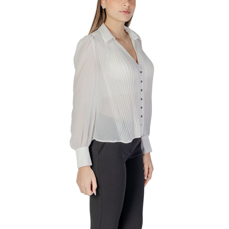 Morgan De Toi Blouse Blanche en Polyester - Élégante et Polyvalente