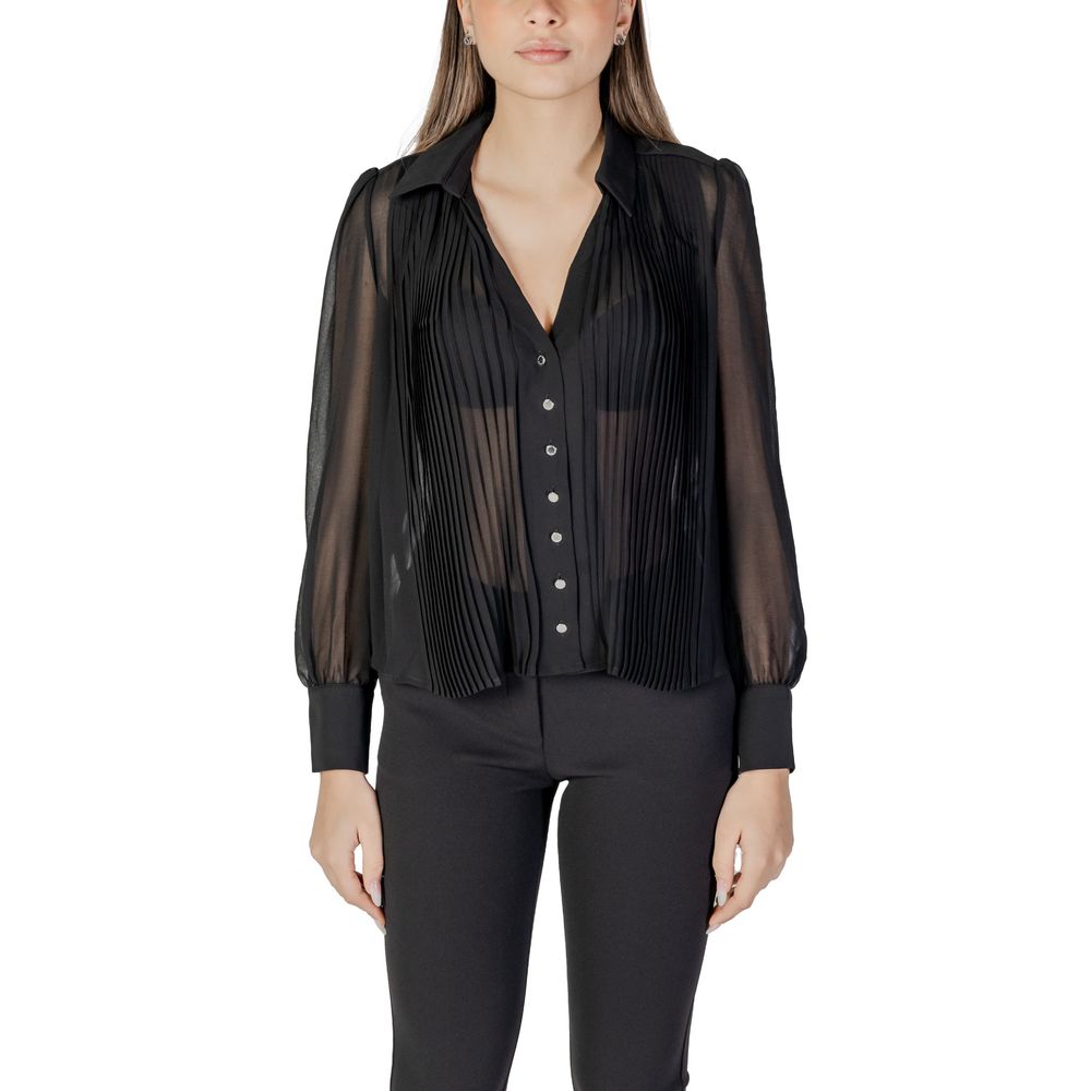 Morgan De Toi Blouse Noire en Polyester - Élégante et Polyvalente