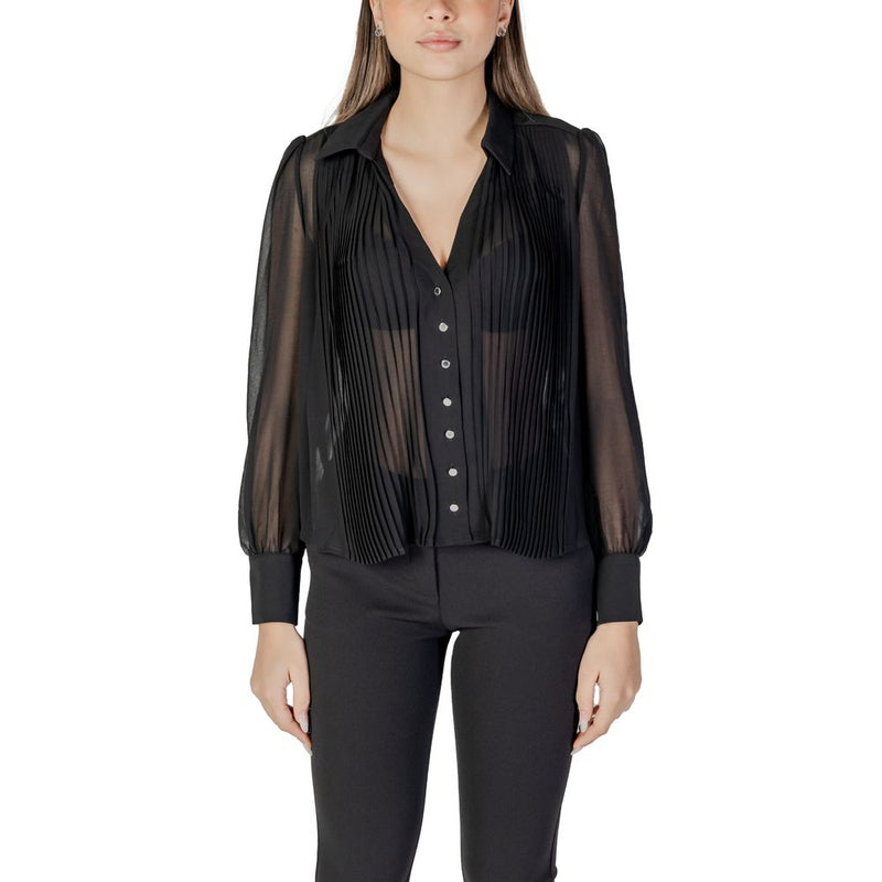 Morgan De Toi Blouse Noire en Polyester - Élégante et Polyvalente