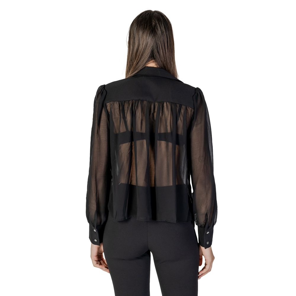 Morgan De Toi Blouse Noire en Polyester - Élégante et Polyvalente