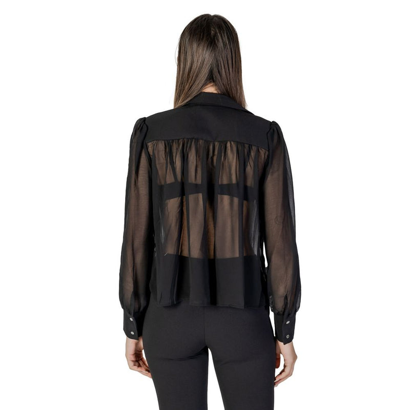 Morgan De Toi Blouse Noire en Polyester - Élégante et Polyvalente