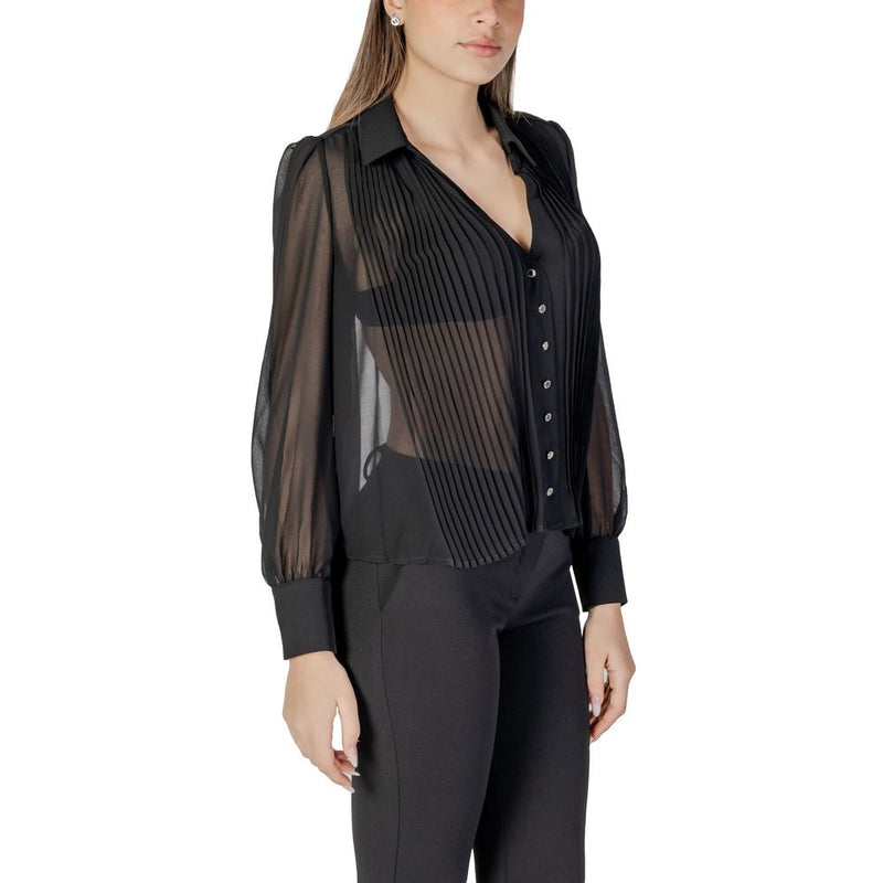 Morgan De Toi Blouse Noire en Polyester - Élégante et Polyvalente