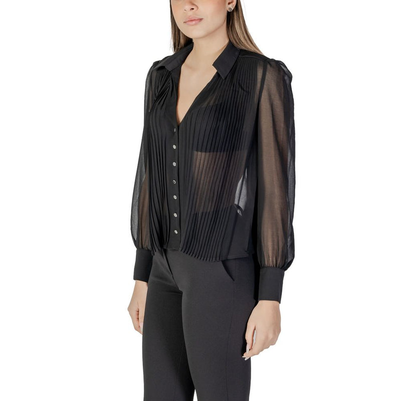 Morgan De Toi Blouse Noire en Polyester - Élégante et Polyvalente