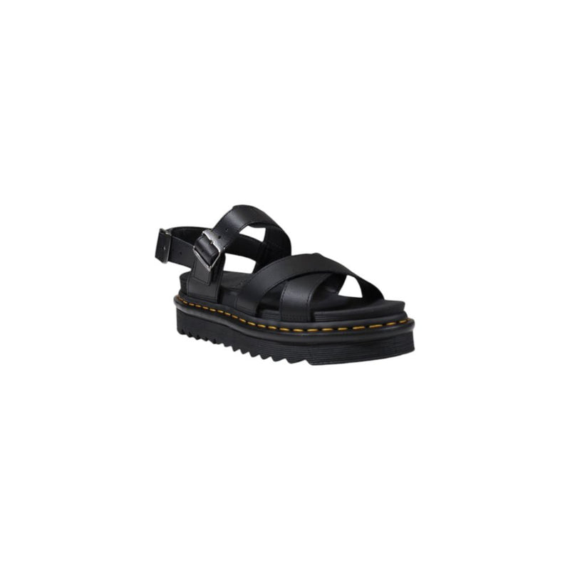 Dr. Martens Voss II Athena Sandal en Cuir Noir pour Femmes