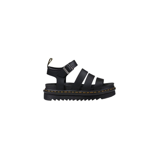 Sandale en cuir noir Dr. Martens